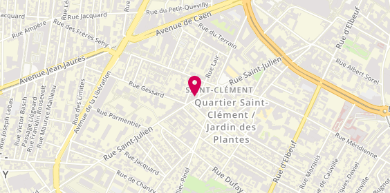 Plan de Crédit Mutuel, 120 Rue Saint-Julien, 76100 Rouen