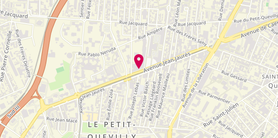 Plan de Caisse d'Epargne le Petit Quevilly, 80 avenue Jean Jaurès, 76140 Le Petit-Quevilly