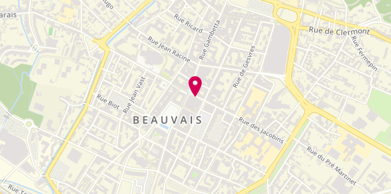 Plan de Caisse Crédit Mutuel Beauvais, 4 Rue des Jacobins, 60000 Beauvais