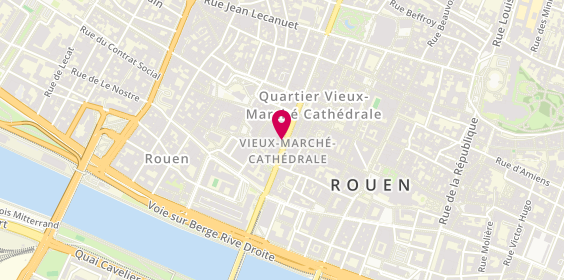 Plan de BRED-Banque Populaire, 25 Rue Jeanne d'Arc, 76000 Rouen