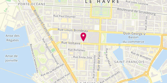 Plan de LCL Banque et assurance, 20 Rue Bernardin de Saint-Pierre, 76600 Le Havre