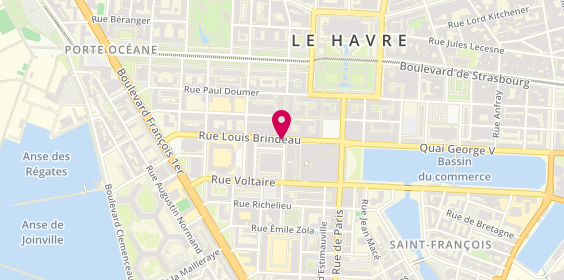 Plan de Le Havre Les H Centre, 52 Rue Bernardin de Saint-Pierre, 76600 Le Havre