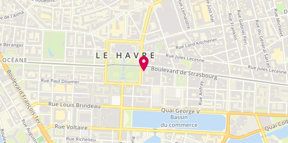 Plan de Crédit Mutuel, 56 place de l'Hôtel de Ville, 76600 Le Havre