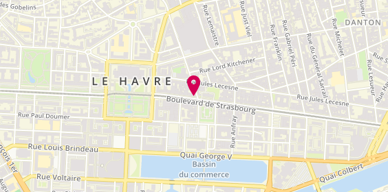 Plan de HSBC - Agence le Havre, 93 Boulevard de Strasbourg, 76600 Le Havre