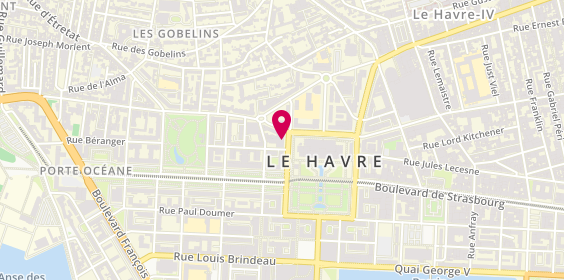 Plan de Caisse d'Epargne, 57 place de l'Hôtel de Ville, 76600 Le Havre