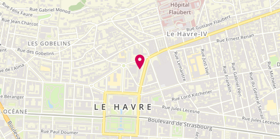 Plan de BNP Paribas - le Havre President Rene Coty, 25 avenue René Coty, 76600 Le Havre