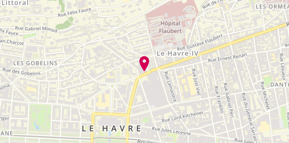 Plan de Bred le Havre Espace Coty, 43 avenue René Coty, 76600 Le Havre