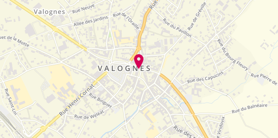 Plan de Caisse d'Epargne Valognes, 11 place Vicq d'Azir, 50700 Valognes