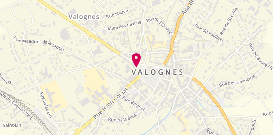 Plan de Agence Groupama Valognes, 11 place du Château, 50700 Valognes