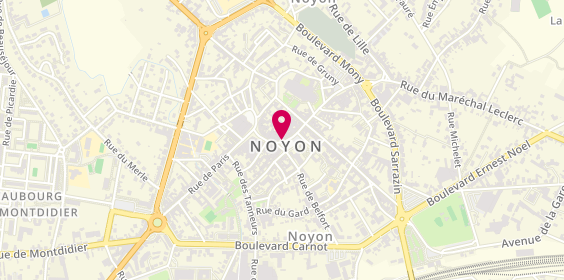 Plan de Caisse de Crédit Mutuel de Noyon, Ancien. Place Hotel de Vi
25 Place Bertrand Labarre, 60400 Noyon