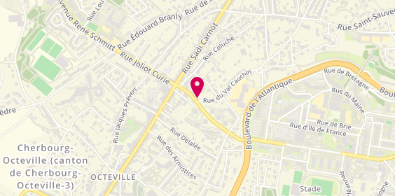 Plan de Agence d'Octeville, Rue Becquerel, 50130 Cherbourg-en-Cotentin