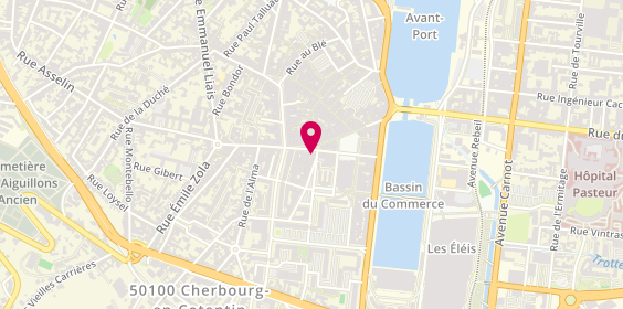 Plan de BNP Paribas - Cherbourg, 1 Rue Gambetta, 50100 Cherbourg-en-Cotentin
