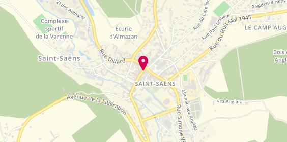 Plan de Caisse d'Epargne Saint Saens, Place des Halettes, 76680 Saint-Saëns