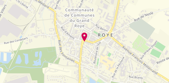 Plan de BNP Paribas - Roye, 2 Rue Saint-Pierre, 80700 Roye