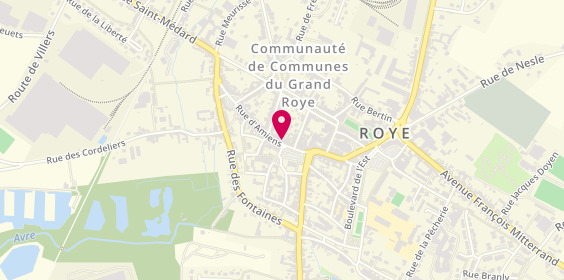 Plan de Caisse d'Epargne Roye, 4 Rue d'Amiens, 80700 Roye