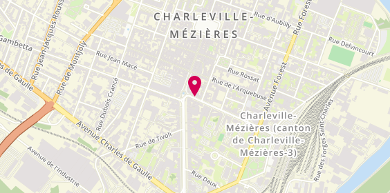 Plan de Charleville J Jaures, 5 avenue Jean Jaurès, 08000 Charleville-Mézières