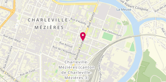Plan de Crédit Agricole - Agence Charleville-Mézières Forest, 50 avenue Forest, 08000 Charleville-Mézières