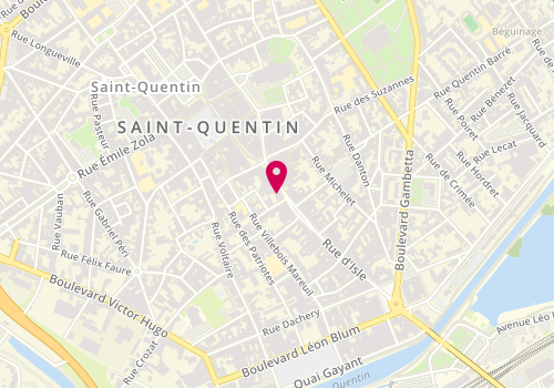 Plan de Crédit Mutuel, 28 Rue d'Isle, 02100 Saint-Quentin