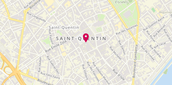 Plan de Agence St Quentin Hotel de Ville, 17 place de l'Hôtel de Ville, 02100 Saint-Quentin