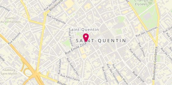 Plan de Banque Populaire du Nord, 33 Rue Emile Zola, 02100 Saint-Quentin