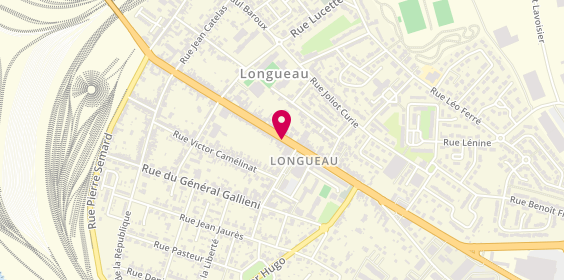 Plan de Agence Longueau, 104 avenue Henri Barbusse, 80330 Longueau