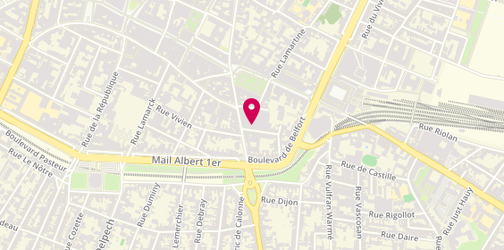 Plan de Agence Adie d'Amiens, 3 Rue Vincent Auriol, 80000 Amiens