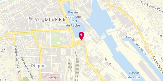 Plan de Caisse d'Epargne Dieppe Plaisance, 1 Rue de l'Entrepit, 76200 Dieppe