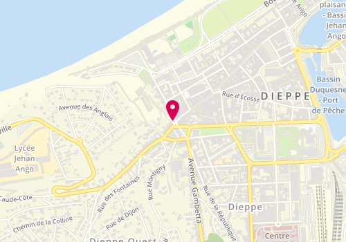 Plan de Els Dieppe la Barre, 2 Place de la Barre, 76200 Dieppe
