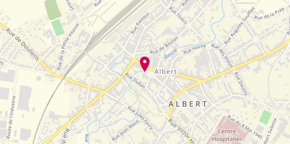 Plan de BNP Paribas - Albert, 1 Rue Gambetta, 80300 Albert