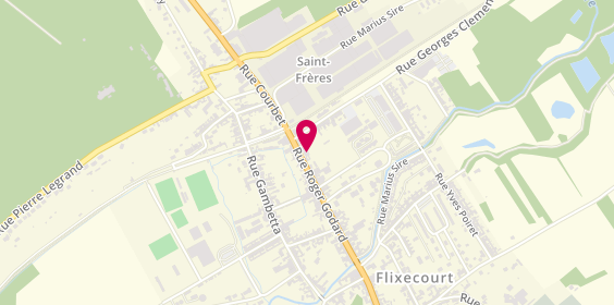 Plan de Flixecourt, 11 Rue Roger Godard, 80420 Flixecourt