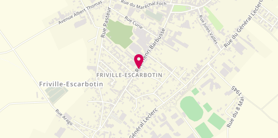 Plan de Agence de Friville Escarbottin, 91 Rue Henri Barbusse, 80130 Friville-Escarbotin