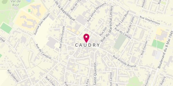 Plan de CIC Caudry, 21 Place General de Gaulle, 59540 Caudry