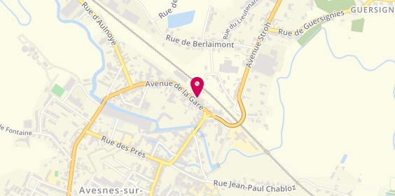 Plan de Crédit Mutuel, 16 avenue de la Gare, 59440 Avesnes-sur-Helpe