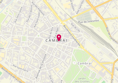 Plan de LCL, 3 Rue du Général de Gaulle, 59400 Cambrai