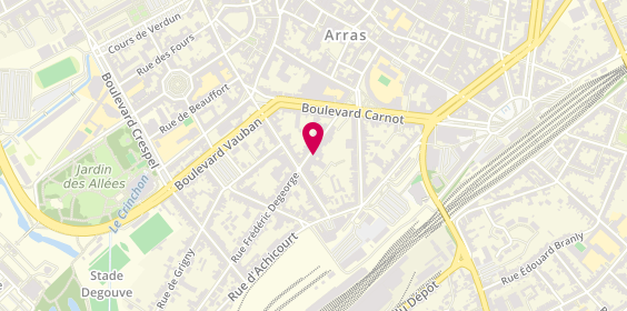Plan de Cmne Centre d'Affaires Entreprises Arras, 7 Rue Frédéric Degeorge, 62000 Arras