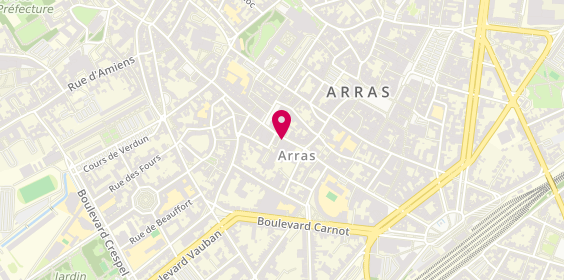 Plan de BNP Paribas - Arras, 21 Rue Ernestale, 62000 Arras