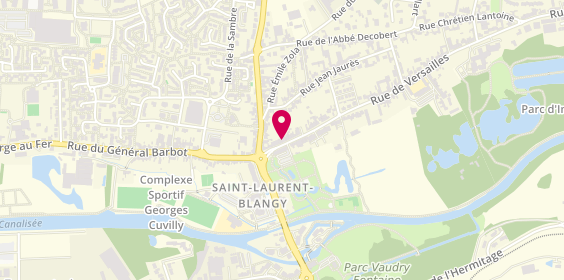 Plan de Agence de Saint Laurent Blangy, 13 Rue de Versailles, 62223 Saint-Laurent-Blangy