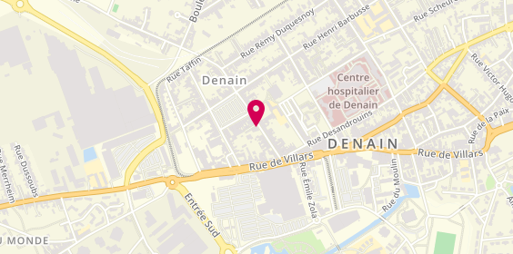 Plan de Agence Denain, 33 Rue Lazare Bernard, 59220 Denain