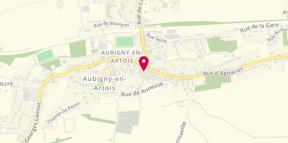 Plan de Agence Aubigny en Artois, 6 place du Manoir, 62690 Aubigny-en-Artois