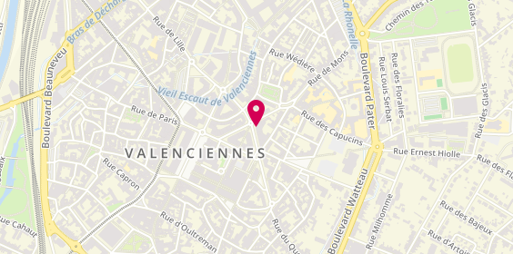 Plan de BNP Paribas - Valenciennes, 11 avenue d'Amsterdam, 59300 Valenciennes