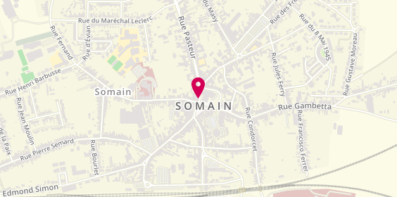 Plan de Agence Somain, 1 Bis place Jean Jaurès, 59490 Somain