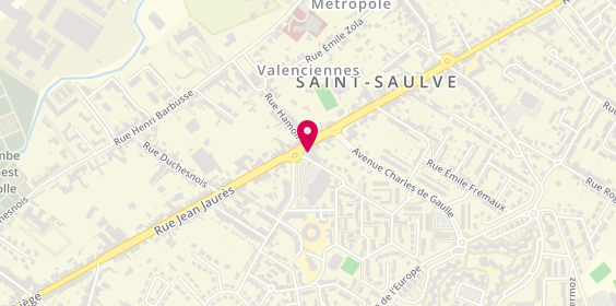Plan de LCL Banque et assurance, 127 Rue Jean Jaurès, 59880 Saint-Saulve
