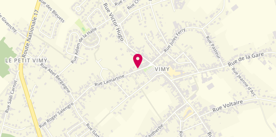 Plan de Agence de Vimy, 17 Rue Lamartine, 62580 Vimy