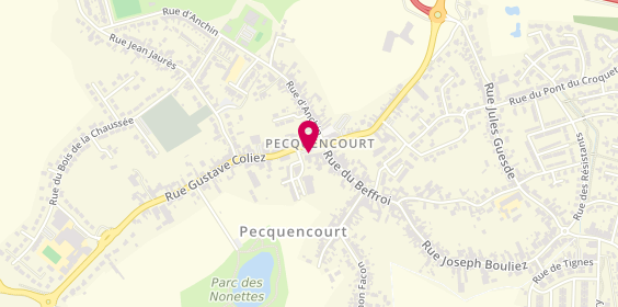 Plan de Agence Pecquencourt, 13 place du Général de Gaulle, 59146 Pecquencourt