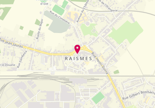 Plan de BNP Paribas - Raismes, 31 Grand Place, 59590 Raismes
