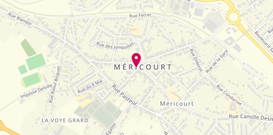 Plan de Agence de Mericourt, 28 place Jean Jaurès, 62680 Méricourt