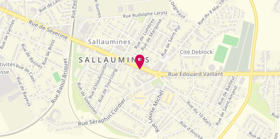 Plan de Agence de Sallaumines, 62 Rue Arthur Lamendin, 62430 Sallaumines
