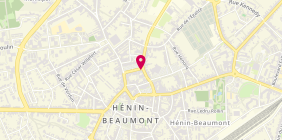 Plan de Crédit Mutuel, 110 place de la République, 62110 Hénin-Beaumont