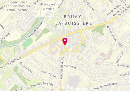 Plan de Bruay la Buissiere, 111 Rue Alfred Leroy, 62700 Bruay-la-Buissière