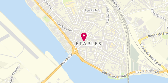 Plan de Agence d'Etaples, 2 place du Général de Gaulle, 62630 Étaples